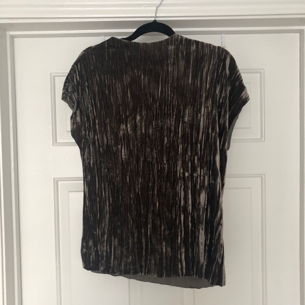 Zara crushed velvet tee